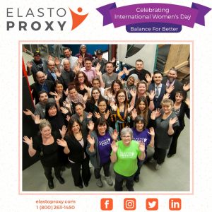 Elasto Proxy在国际妇女节的一周内制造业的荣誉