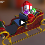 Le nouveau traîneau de Père Noël a ces pièces-ci en caoutchouc